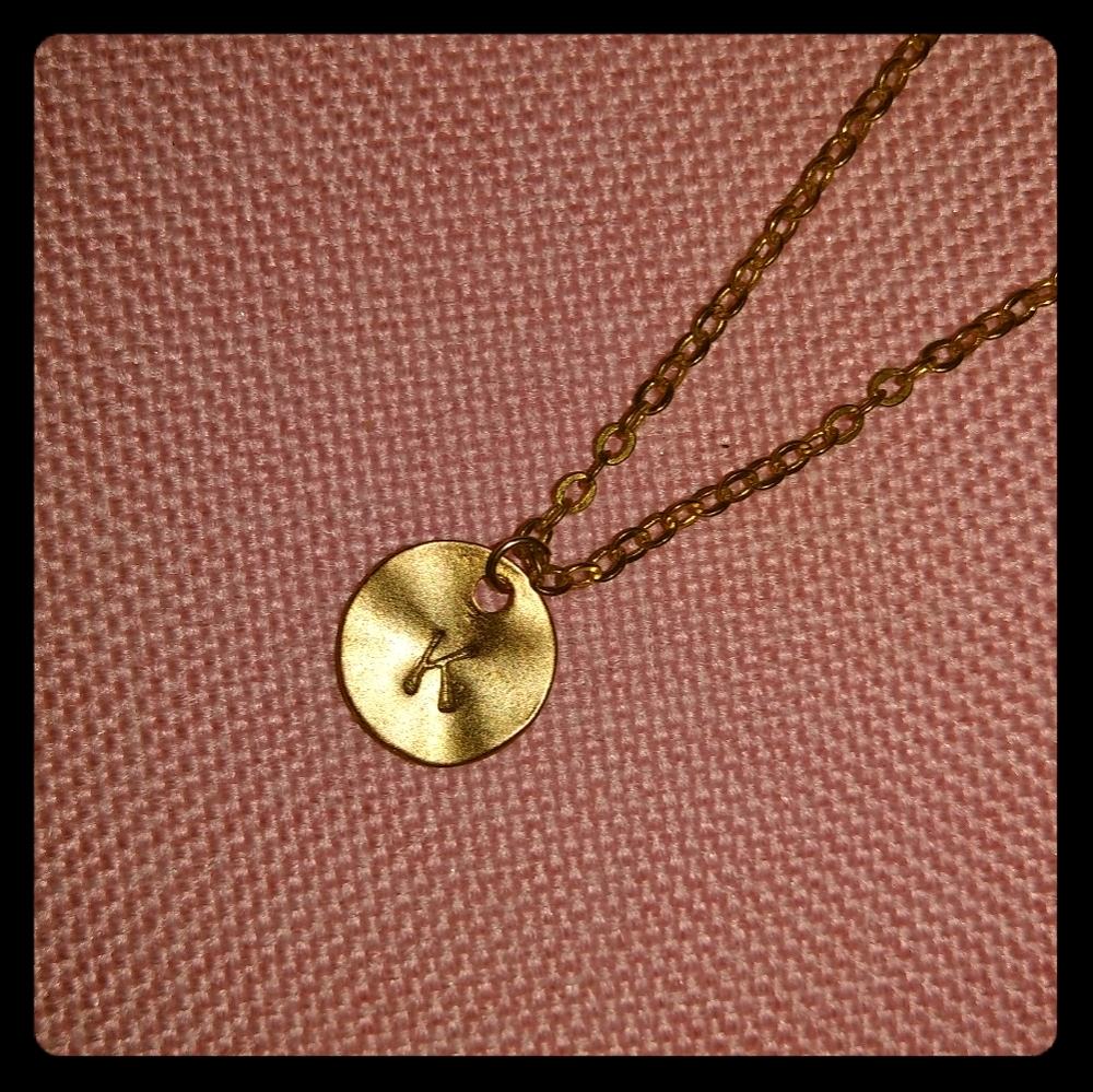 Initial "K" Necklace